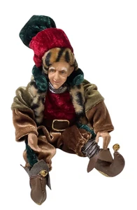 Old Style Mystical Court Jester Woodland Fantasy 8" Whimsical Shelf Sitter Vtg - Picture 1 of 10