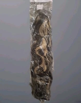 18in Curly Ponytail Hair Extension Claw Clip Dk Brown/Ash Blonde ♡FREE Postage♡ - Image 1 of 4
