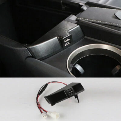 Para Lexus NX200t 300 300h 2015-2021 Negro Consola Central USB Cargador Coche Borde Foto 1 de 4