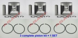 For YAMAHA GP1200R XLT1200 PV Piston Kit (47-407 66V-11631 STD+Ring)X3 Bore 79.9 - Picture 1 of 3