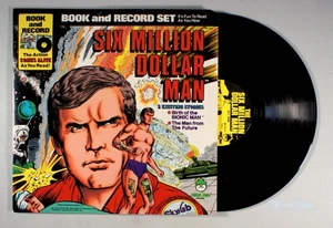 Six Million Dollar Man: Exciting Stories (1977) Vinyl LP + Comic BOOK, Bionic - Picture 1 of 2