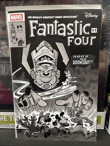 Fantastic Four #1 Pastrovicchio 1:100 B&W Disney What If Homage Variant Cover NM - Picture 1 of 5