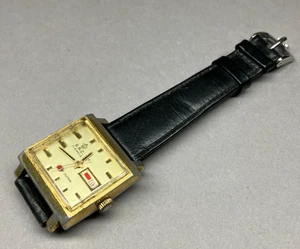 Vintage Armbanduhr Uhr E.R.C. Super Calendar 17 jewels CAT C66 Uhrwerk [4006-11] - Picture 1 of 9