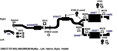 Junta de brida de tubo de escape para Chevrolet Cavalier Z24 1996-1998 2,4 L L4 GAS DOHC Foto 1 de 4