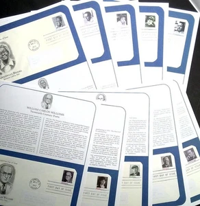 2012 Twentieth Century Poets Sc 4654-4663 FDC PCS Brodsky Cummings Plath Brooks - Picture 1 of 5