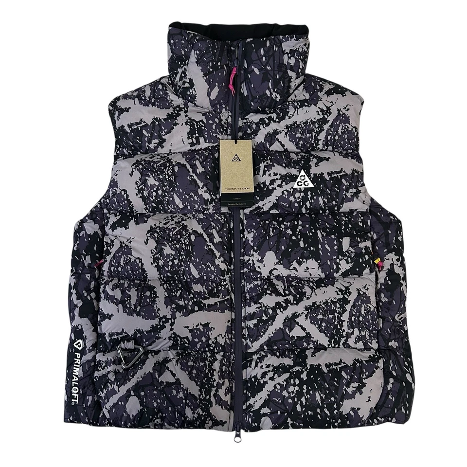 Nike ACG Womens Lunar Lake Puffer Vest Sz L (Loose) Therma-Fit ADV