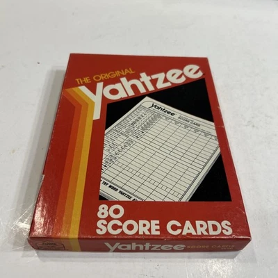 30 left of Vintage Milton Bradley YAHTZEE Score Pads 80 Score Cards 1982#E6100  - Image 1 of 3