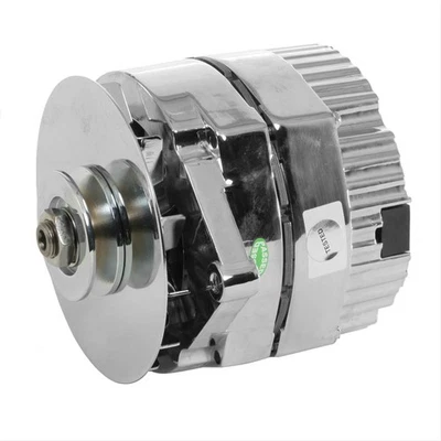 Summit Racing Chrome Alternator 63 Amps Chrome Plated 12V Gm 10Si Case G1666 - Imagem 1 de 3