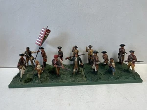 54mm All the Kings Men/LOD British 5th Massachusetts Militia 14 Figures - Picture 1 of 4