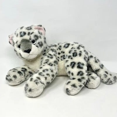 复古 2004 年 Ty Beanie Buddy 雪豹 Sundar 11 英寸毛绒柔软拥抱异国情调宠物 — 第 1/4 张图片