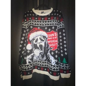Ugly Christmas Sweater Xmas Größe L Ghost Face - Bild 1 von 3