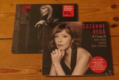 2 x NEW/SEALED Suzanne VEGA CD - Flying With Angels/New York Songs and Stories Foto 1 de 4