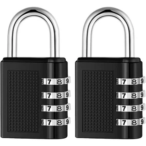 4 Digit Combination Padlock Heavy Duty Outdoor Lock Gym Travel Luggage Locker - Picture 1 of 7