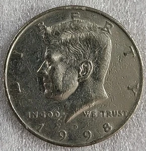 1998 D Kennedy Half Dollar *D147 - Picture 1 of 3