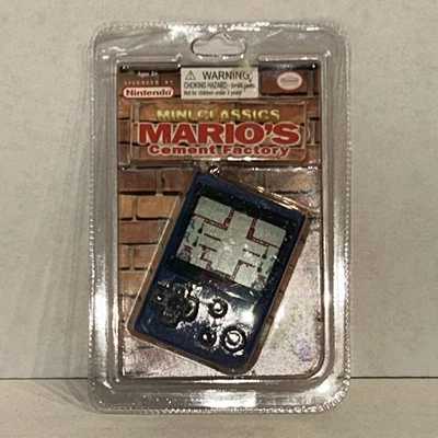 Nintendo Mini Classics Mario's Cement Factory Electronic Keychain Game Sealed B2 - Image 1 of 2