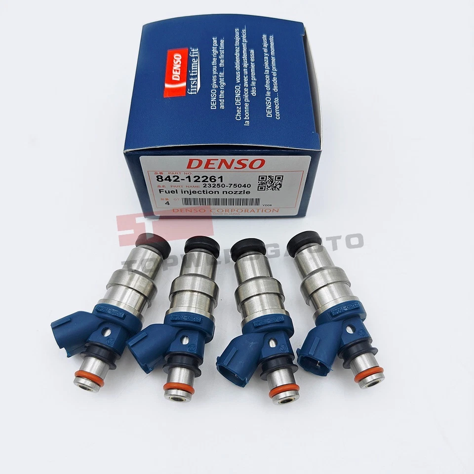 4PCS OEM DENSO FUEL INJECTORS 23250-75040 FOR 1995-2000 Toyota TACOMA 2.4L - Imagem 1 de 4