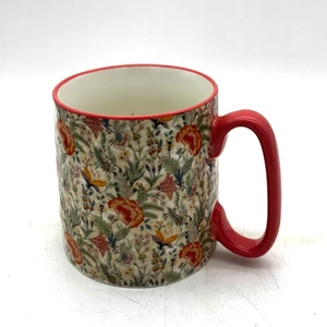 Blumen Kaffeebecher 10 Strawberry Street Keramik rosa botanischer Druck Wildblume - Bild 1 von 4