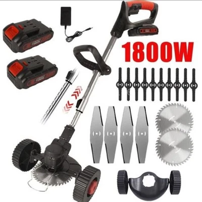3-in-1 Cordless Grass Master – Power Trimmer with Dual Batteries & Blade Set - Image 1 of 2