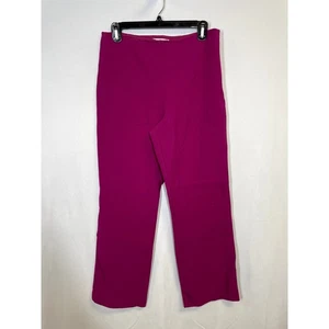 TRINA TURK Jarreau Colette Luxe Cropped Trouser Pants Fuschia Pink Size 4 - Picture 1 of 12