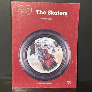 Cross My Heart - The Skaters by Melinda Cross Stitch Pattern Ice Skating CSL-8 - Picture 1 of 5