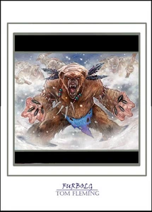 SIGNED WORLD OF WARCRAFT PRINT- FURBOLG-TOM FLEMING - Picture 1 of 1