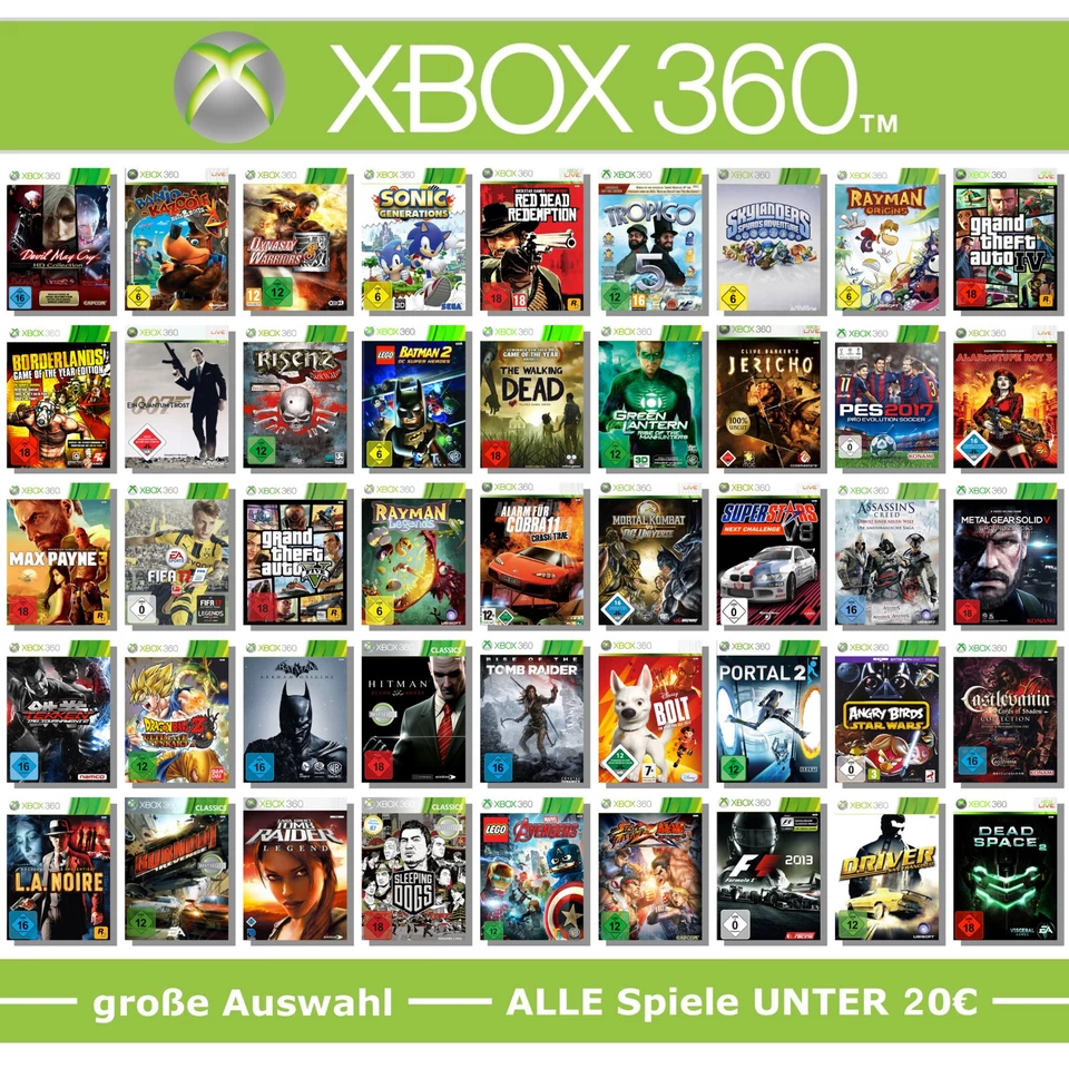 XBOX 360 Spiele-Wahl 🚨 ALLE Spiele UNTER 20€ pro Game ⬇️2️⃣0️⃣💰✅ - Bild 1 von 1