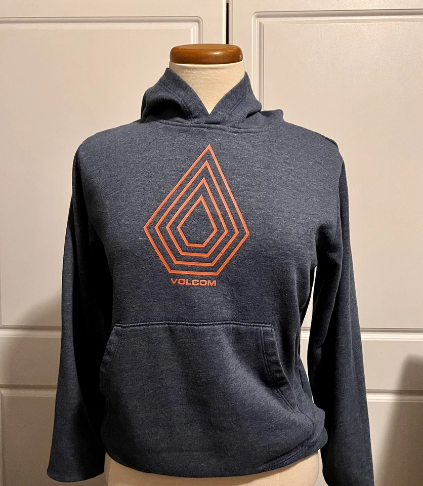 Volcom Hoodie Youth Med. Blue Stone Sweater Looks New Casual - Image 1 of 2