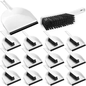 12 Pcs Mini Dustpan and Brush Set, Small Broom and Dustpan Set Small Cleaning Br - Picture 1 of 12