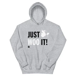 JUST WOO IT! Alaskan Malamute Siberian Husky Pullover Hoodie - Picture 1 of 11