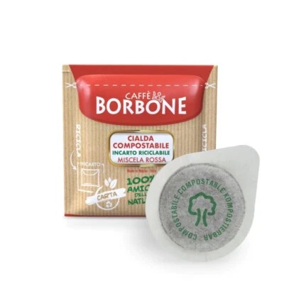 Café Borbone Compostable Cialde ESE Vainas Rojo Rossa Mezcla Café 100-150 piezas Foto 1 de 4