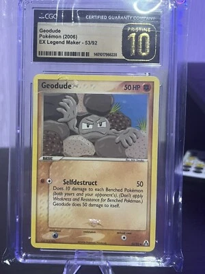 Geodude 53/92 Holo Stamped CGC 10 - Image 1 of 2