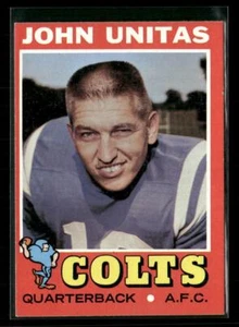 1971 Topps #1 John Unitas - Picture 1 of 2