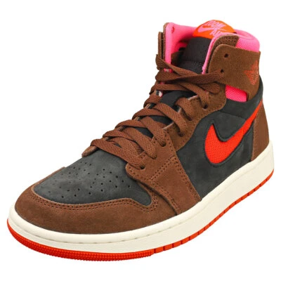 Nike Air Jordan 1 Zm Air Femme Marron Noir Baskets - Photo 1/4