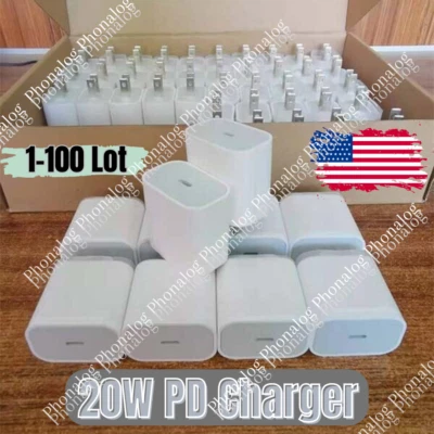 Wholesale 20W Type USB-C Fast Charger Adapter For iPhone 15 14 13 12 11 Pro Max - Image 1 of 4