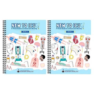 2Books Set New to ICU 2.0: A Visual To Critical Care Nursing 2nd Scrublife Notes - Image 1 of 4