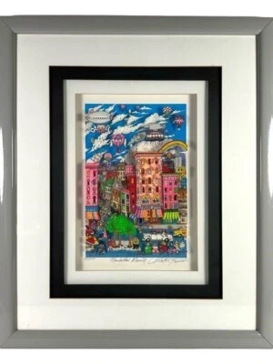 Charles Fazzino Manhattan Mania New York 3D Print Serigraph. Signed  435/475 - Image 1 of 4