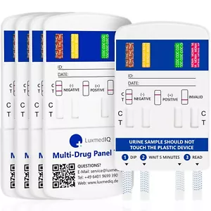 5x Drogenschnelltest für 8 Drogen - Urin Drogentest für THC, Kokain, Amphetamine - Bild 1 von 6