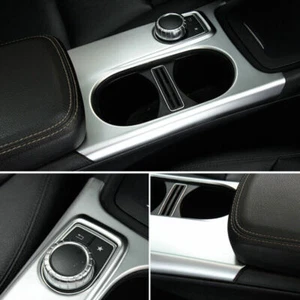 Gear Water Cup Holder Panel Cover Trim Fit For Benz GLA CLA 2013-2019 ABS Silver - Picture 1 of 9