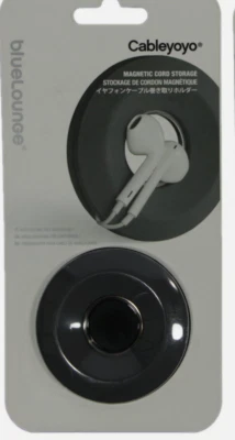 BLUELOUNGE CableYoYo Magnetic Cord/earbud storage-NEW- grey Silicone case - Image 1 of 2