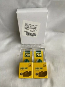 2x Brocas de enrutador de caja de núcleo de carburo TCT Sutherlands de 3/4" con vástago de 1/4" dos flautas - Imagen 1 de 7