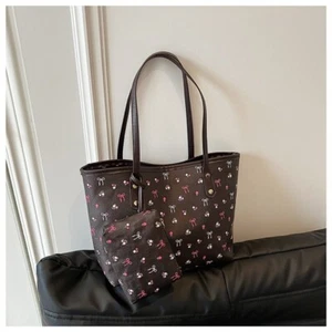 Bow Design Shoulder Purse Zipper Closure Underarm Bag Armpit Purse Commuting - Picture 1 of 15