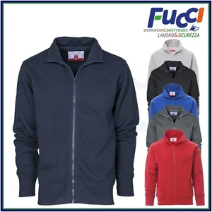 Felpa Uomo Con Zip Intera Leggera in Cotone Maglia da Lavoro Sport Payper - Foto 1 di 7