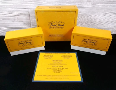 Trivial Pursuit Genus II Yellow Edition Card Set Master Game Supplemental 1984 - Image 1 of 4