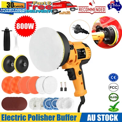 ✅800W Portable Electric Polisher Car Polishing Machine Waxer Sander Buffer 125mm - image 1 of 4