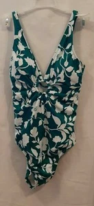 New Missy Time And Tru 1pc.Fashion Swimsuit size S 4/6 Green #CG - Picture 1 of 4