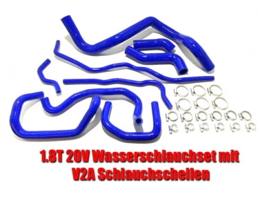 Golf 4 GTI Mk4 1.8t 20V Komplett Kühlwasserschlauch Set Silikonschläuche blau - Bild 1 von 4