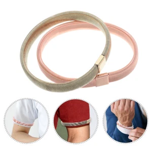 Ligas de puño elástico con anillo manga camisa 2 piezas para hombre mujer hombre mangas - Imagen 1 de 12