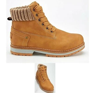Botas de Excursión para Niños Niñas Encaje Cálido Invierno Entrenadores Alta Parte Superior Zapatos Talla - Imagen 1 de 1