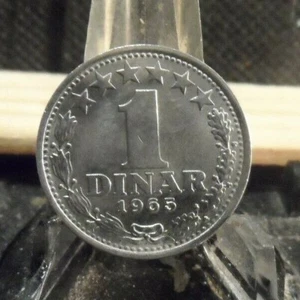 CIRCULATED 1965 1 DINARA YUGOSLAVIAN COIN (70819)1..... - Picture 1 of 3