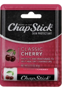 ChapStick Classic Skin Protectant Lip Balm Tube Cherry Flavor 0.15 Oz (pack Of 3 - Picture 1 of 3